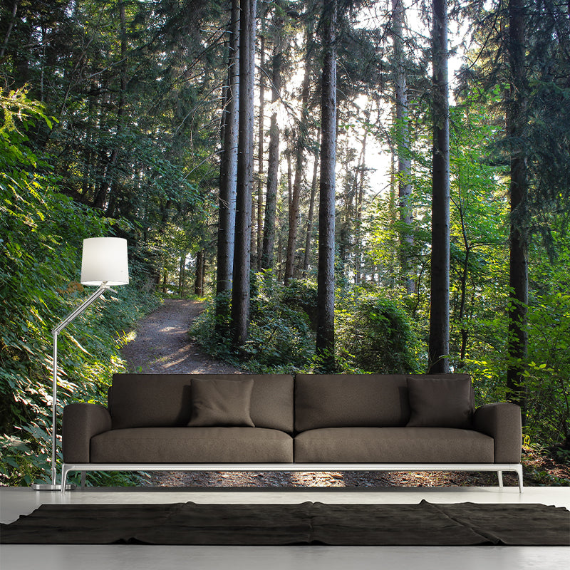 Space Extension Mural Wallpaper Photography Mildew Resistant for Living Room