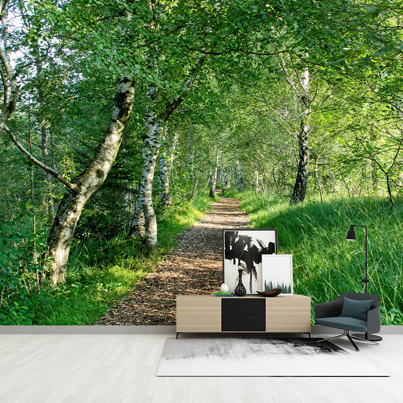 Space Extension Wall Mural Wallpaper Photography Style Mildew Resistant for Living Room