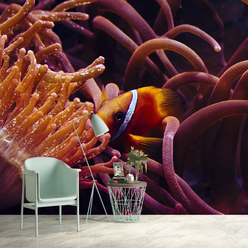 Tropical Beach Seabed Wallpaper Mural Mildew Resistant for Decoration