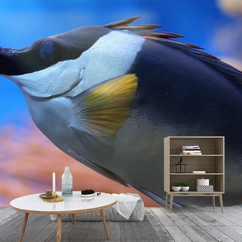 Seabed Mural Wallpaper Tropical Beach Style Mildew Resistant for Decoration