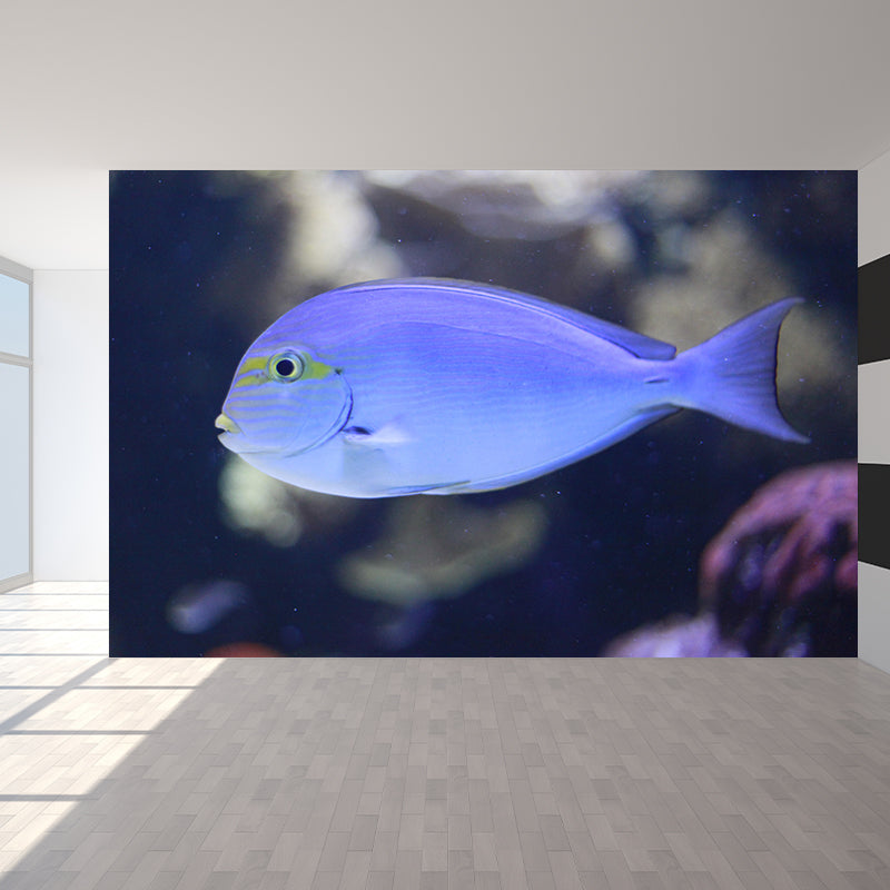 Mildew Resistant Seabed Mural Wallpaper Tropical Beach Style for Decoration