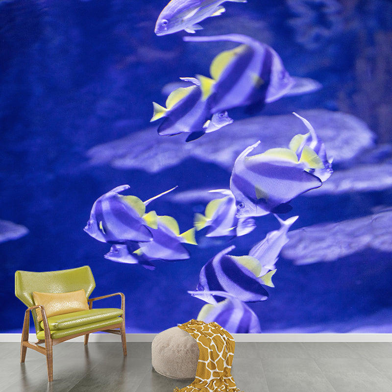 Tropical Beach Seabed Mural Wallpaper Mildew Resistant for Bedroom