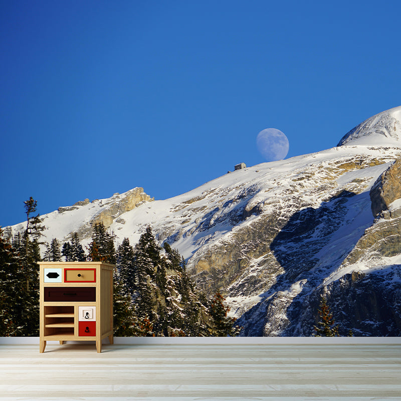 Mountain Wall Mural Wallpaper Modern Style Mildew Resistant Bedrom Mural