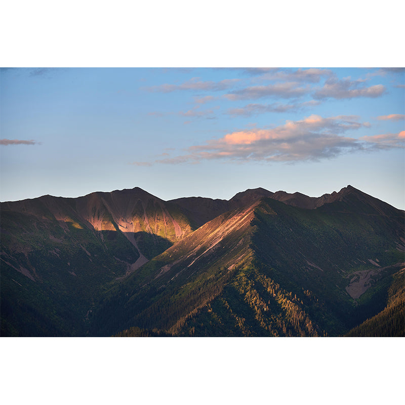 Large Mountain Mural Wallpaper Modern Style Mildew Resistant for Accent Wall