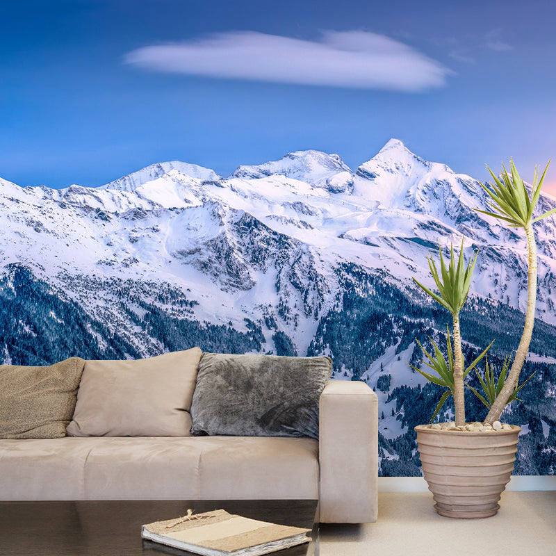 Mountain Wall Mural Wallpaper Modern Style Mildew Resistant for Living Room