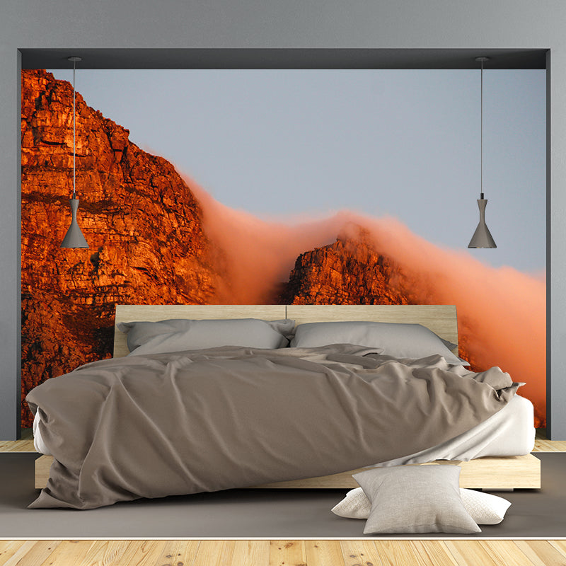Mountain Wall Mural Wallpaper Modern Style Mildew Resistant for Living Room