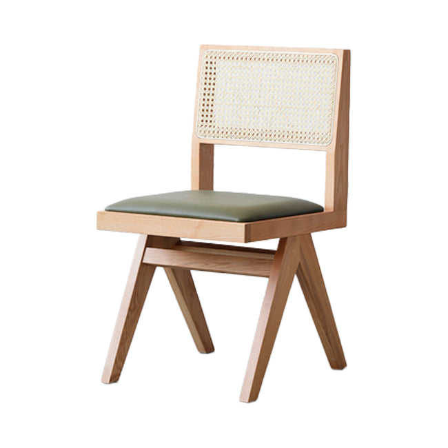 Chaises de salle à manger de style traditionnel, chaise d'appoint de cuisine sans accoudoirs avec pieds en bois