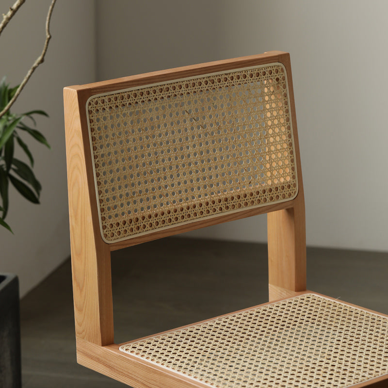 Sillas de comedor de estilo tradicional, silla lateral sin brazos de cocina con patas de madera
