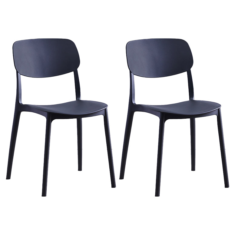 Chaise de salle à manger de Style nordique, chaises latérales en plastique sans accoudoirs pour la cuisine