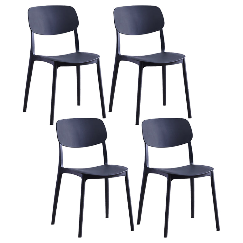 Chaise de salle à manger de Style nordique, chaises latérales en plastique sans accoudoirs pour la cuisine