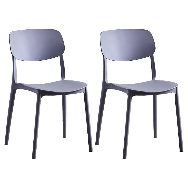 Chaise de salle à manger de Style nordique, chaises latérales en plastique sans accoudoirs pour la cuisine