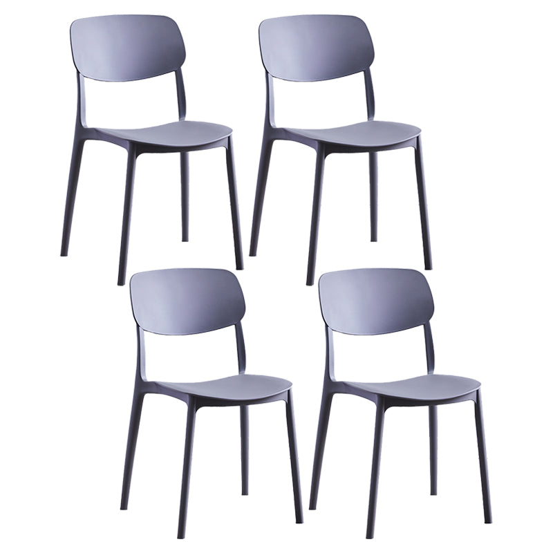 Chaise de salle à manger de Style nordique, chaises latérales en plastique sans accoudoirs pour la cuisine