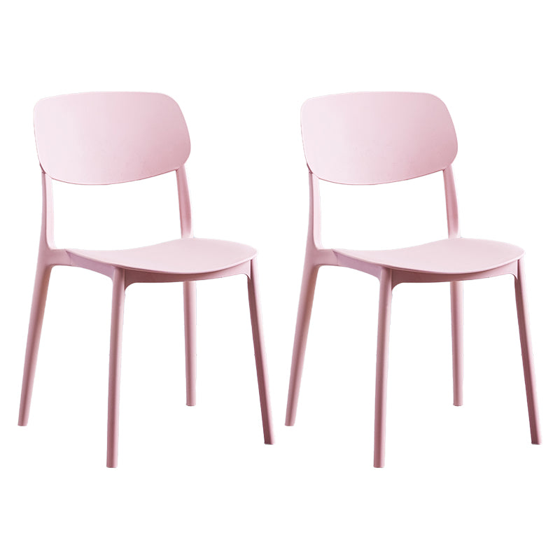 Chaise de salle à manger de Style nordique, chaises latérales en plastique sans accoudoirs pour la cuisine