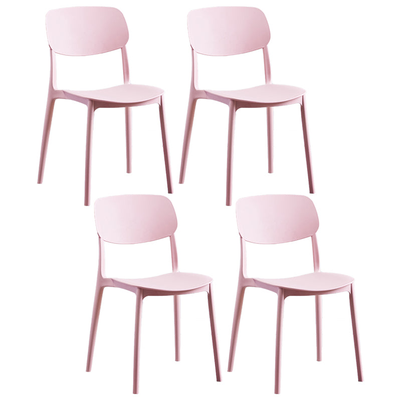Chaise de salle à manger de Style nordique, chaises latérales en plastique sans accoudoirs pour la cuisine