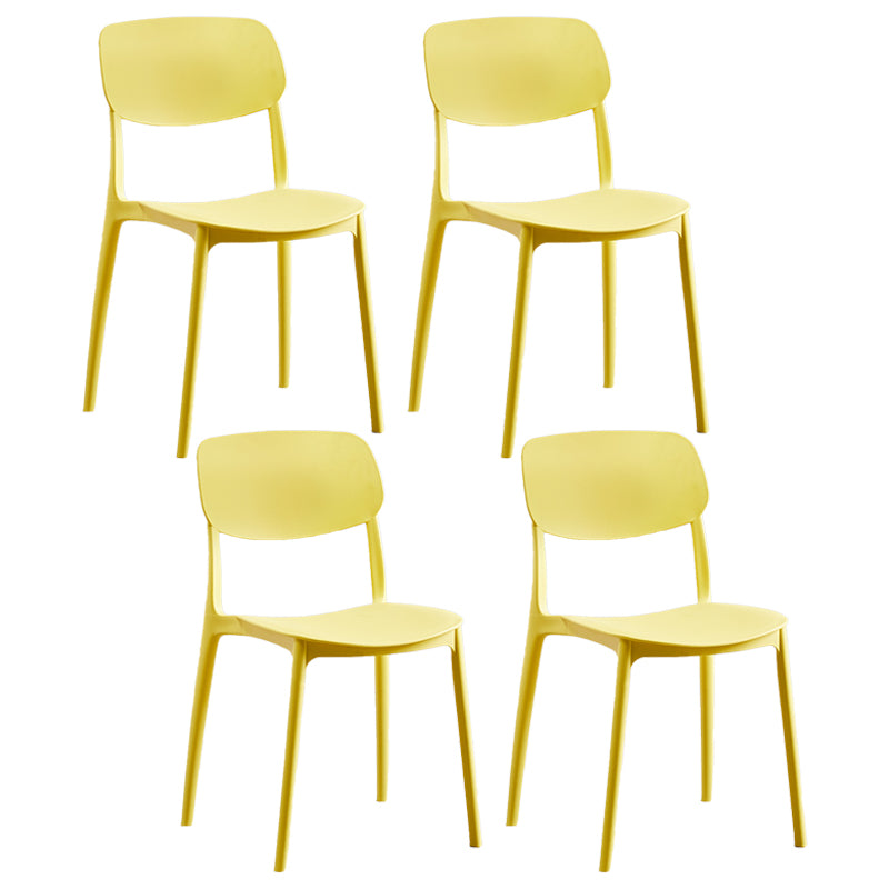 Chaise de salle à manger de Style nordique, chaises latérales en plastique sans accoudoirs pour la cuisine