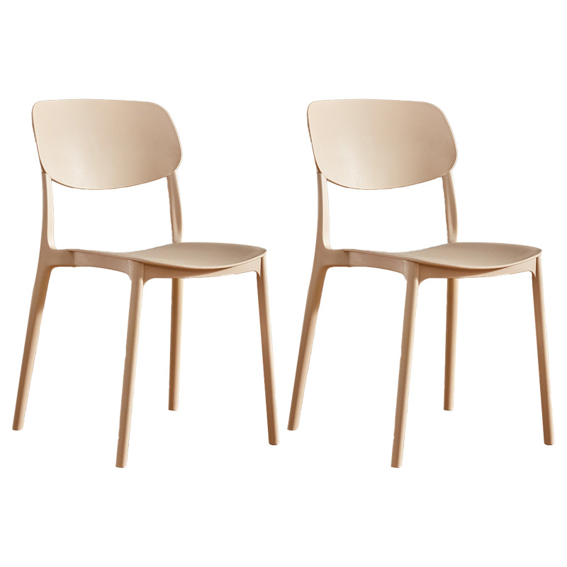 Chaise de salle à manger de Style nordique, chaises latérales en plastique sans accoudoirs pour la cuisine