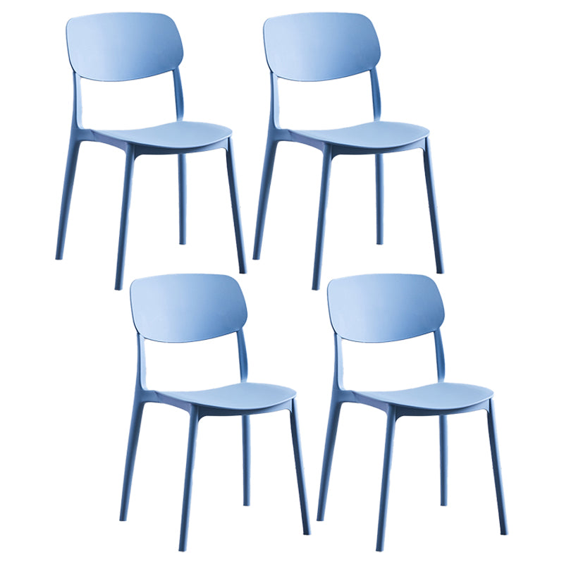 Chaise de salle à manger de Style nordique, chaises latérales en plastique sans accoudoirs pour la cuisine