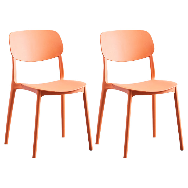 Chaise de salle à manger de Style nordique, chaises latérales en plastique sans accoudoirs pour la cuisine