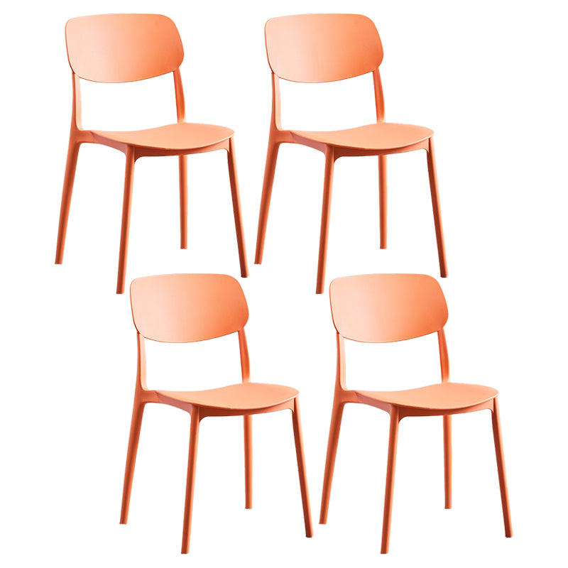 Chaise de salle à manger de Style nordique, chaises latérales en plastique sans accoudoirs pour la cuisine