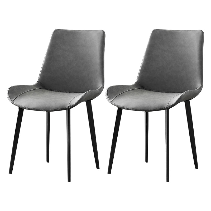 Ensemble de chaises en métal de style industriel, chaise de salle à manger de cuisine à dossier solide