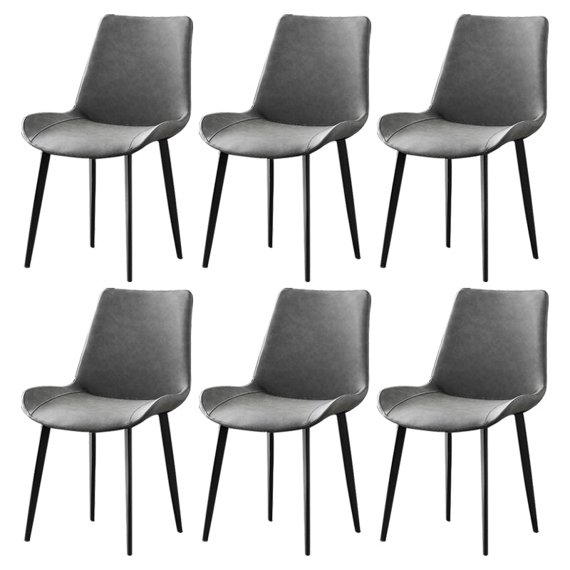 Industrial Style Metal Chairs Set Solid Back Side Kitchen Dining Room Chair