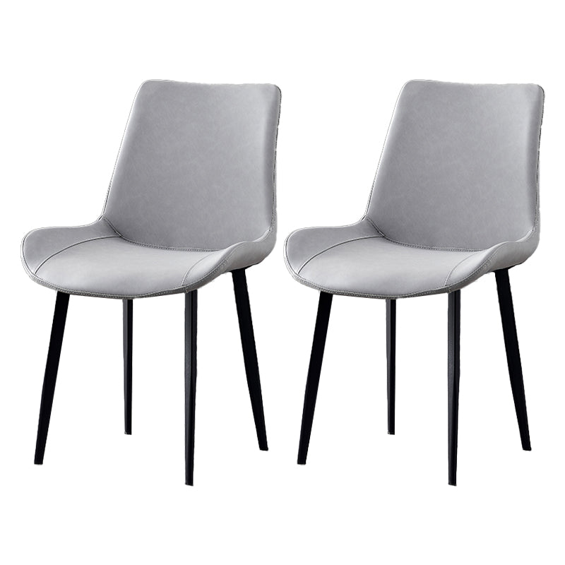 Ensemble de chaises en métal de style industriel, chaise de salle à manger de cuisine à dossier solide
