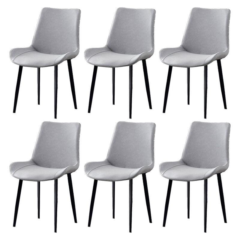Industrial Style Metal Chairs Set Solid Back Side Kitchen Dining Room Chair