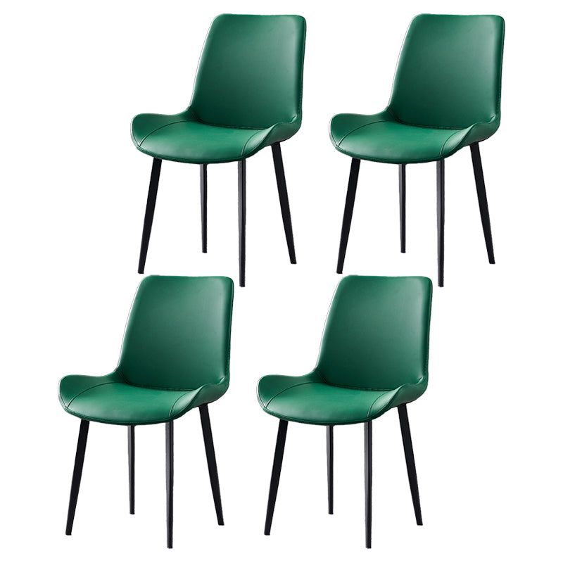 Industrial Style Metal Chairs Set Solid Back Side Kitchen Dining Room Chair