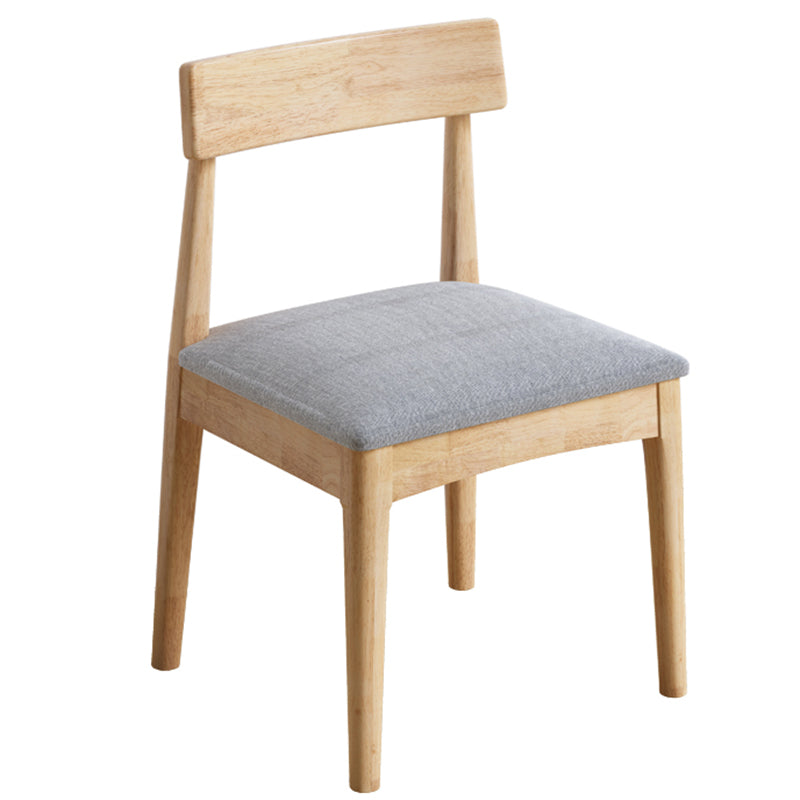 Chaise de salle à manger en bois industrielle, chaise d'appoint rembourrée sans accoudoirs à dossier ouvert, pour la maison