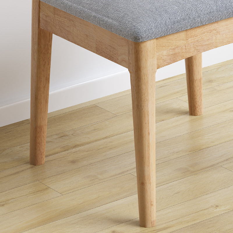 Industrial Wood Dining Chair Home Armless Upholstered Open Back Single Dining Side Chair