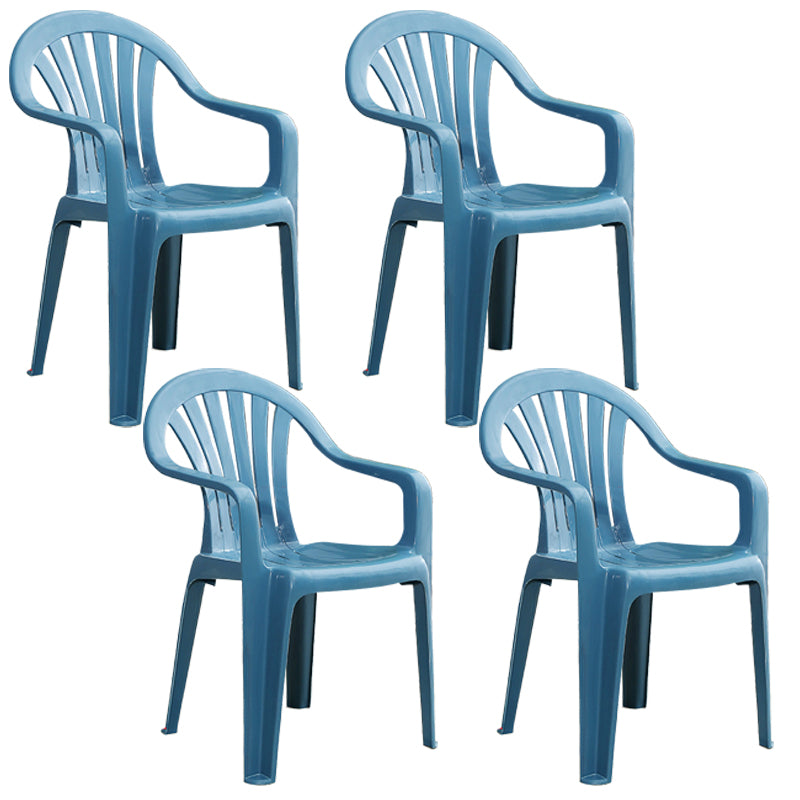 Fauteuils de salle à manger en plastique modernes, fauteuil de salle à manger empilable à la maison Windsor