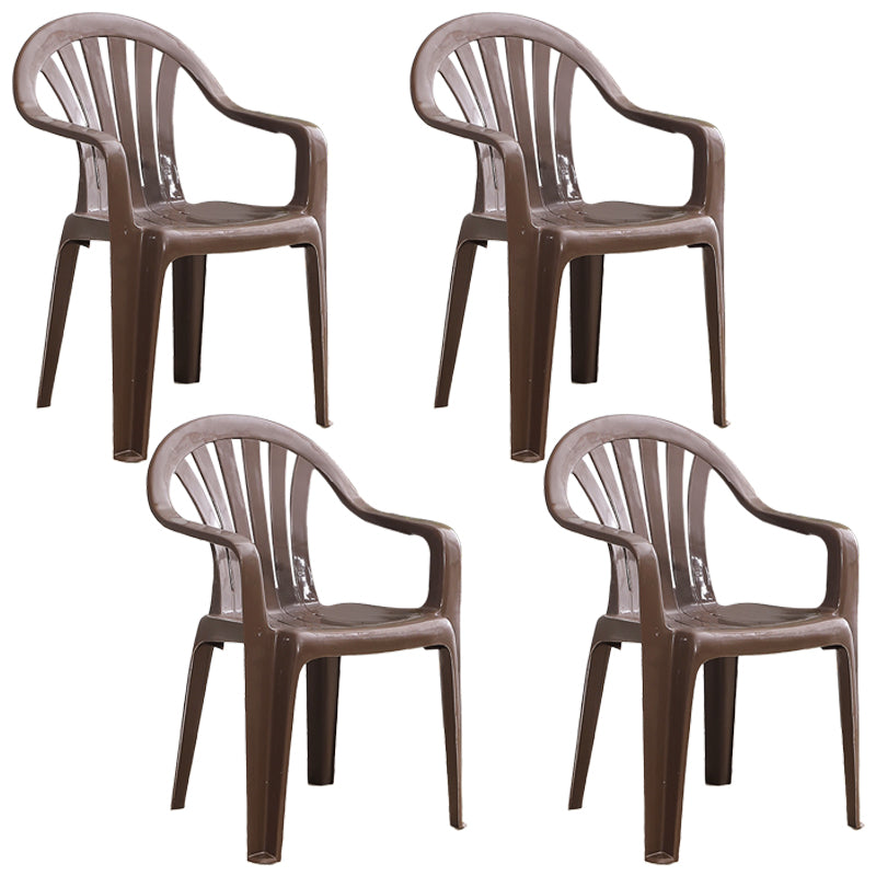 Fauteuils de salle à manger en plastique modernes, fauteuil de salle à manger empilable à la maison Windsor