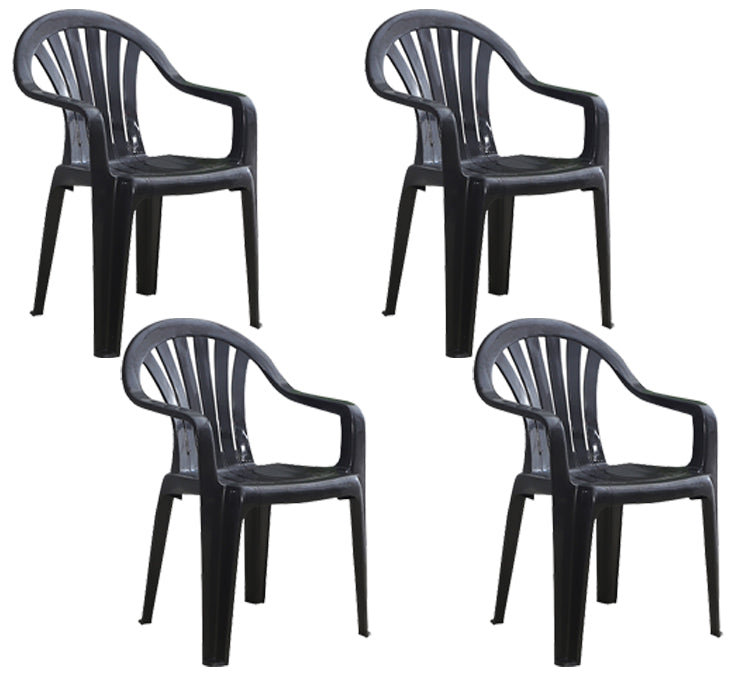 Fauteuils de salle à manger en plastique modernes, fauteuil de salle à manger empilable à la maison Windsor