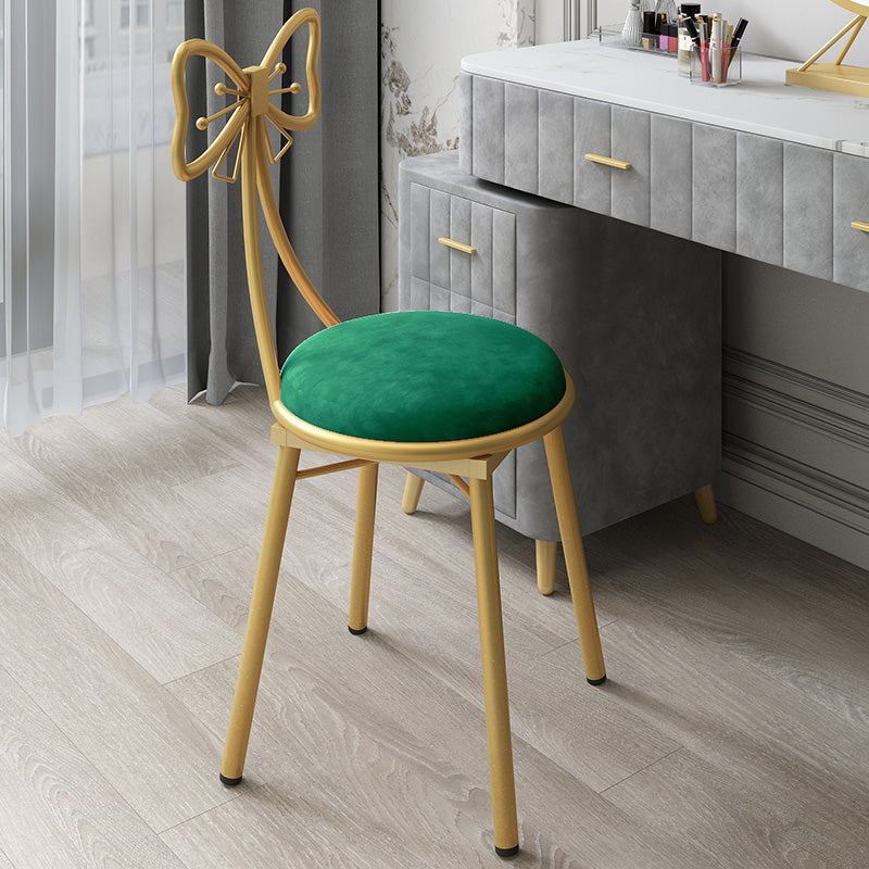 Chaise de salle à manger à dossier ouvert de style scandinave, chaises de salle à manger sans bras rembourrées