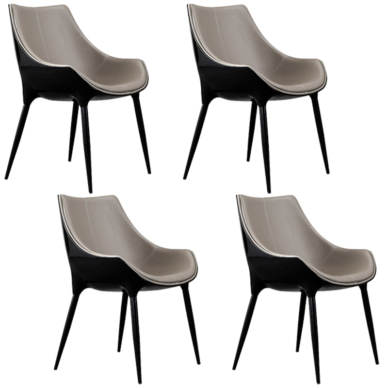 Chaises de salle à manger de style contemporain, chaises d'appoint avec pieds en métal pour cuisine