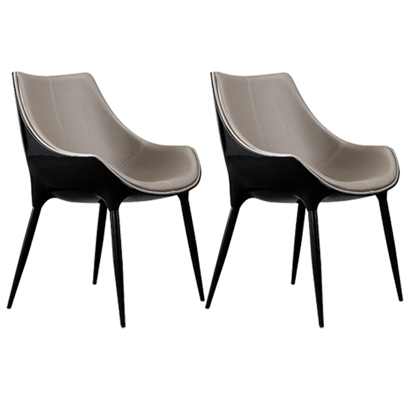 Chaises de salle à manger de style contemporain, chaises d'appoint avec pieds en métal pour cuisine