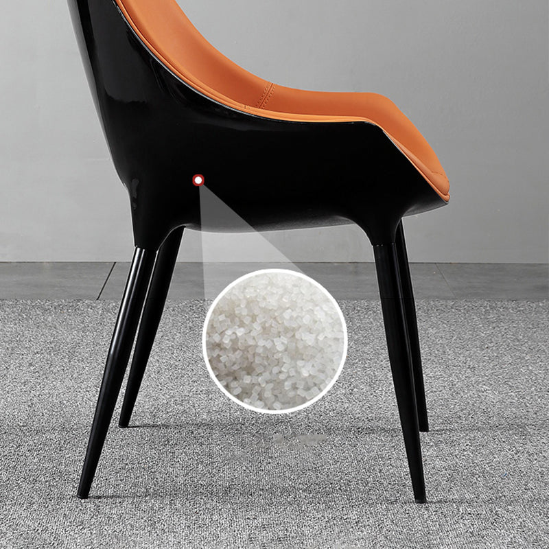 Chaises de salle à manger de style contemporain, chaises d'appoint avec pieds en métal pour cuisine