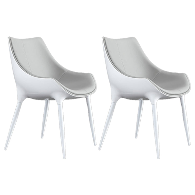 Chaises de salle à manger de style contemporain, chaises d'appoint avec pieds en métal pour cuisine