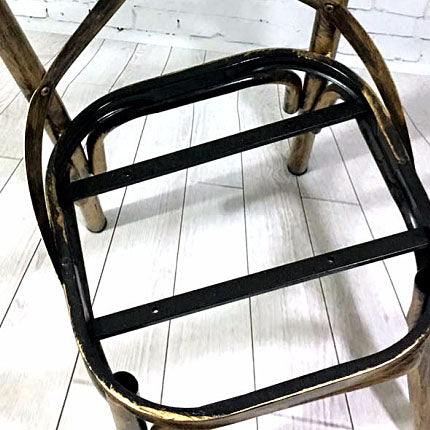 Industrial Style Metal Chairs Dining Room Kitchen Cross Back Side Chair
