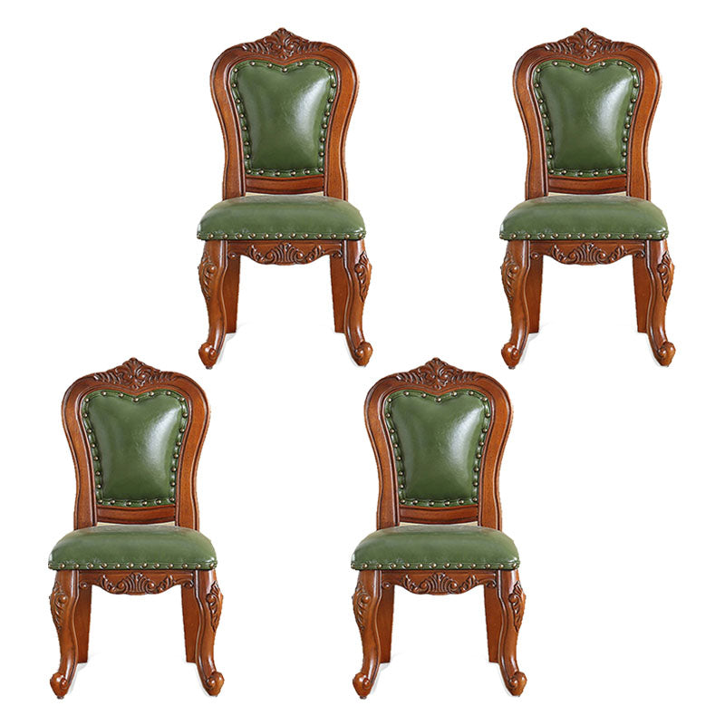 Chaise de salle à manger en bois massif de Style Victoria, chaises latérales à dossier ouvert pour cuisine