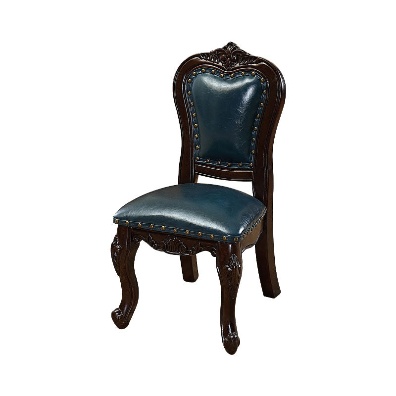 Ensemble de chaises de cuisine en bois d'hévéa de style Victoria, avec dossier ouvert