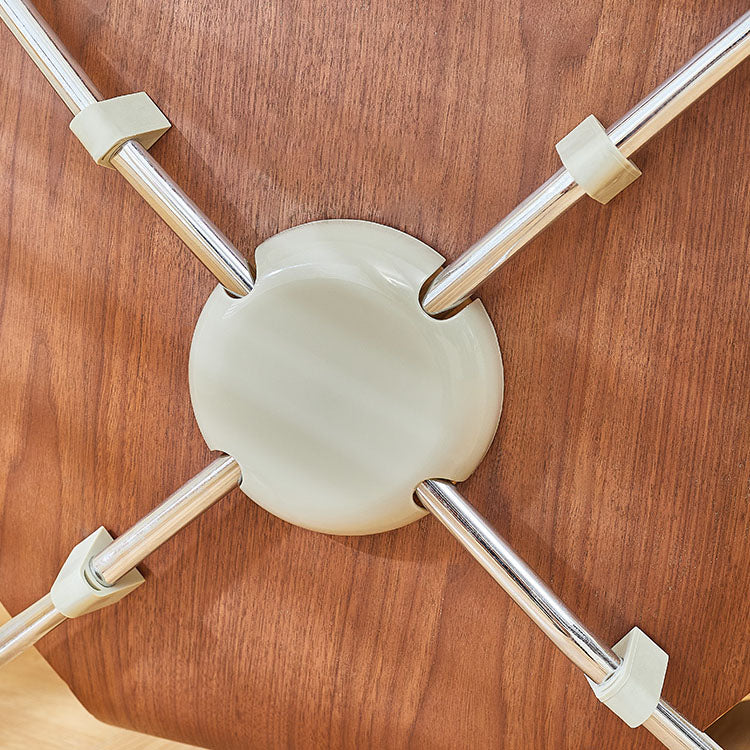 Industriële stijl metalen eetkamerstoel huis vaste rug armloze zijstoel