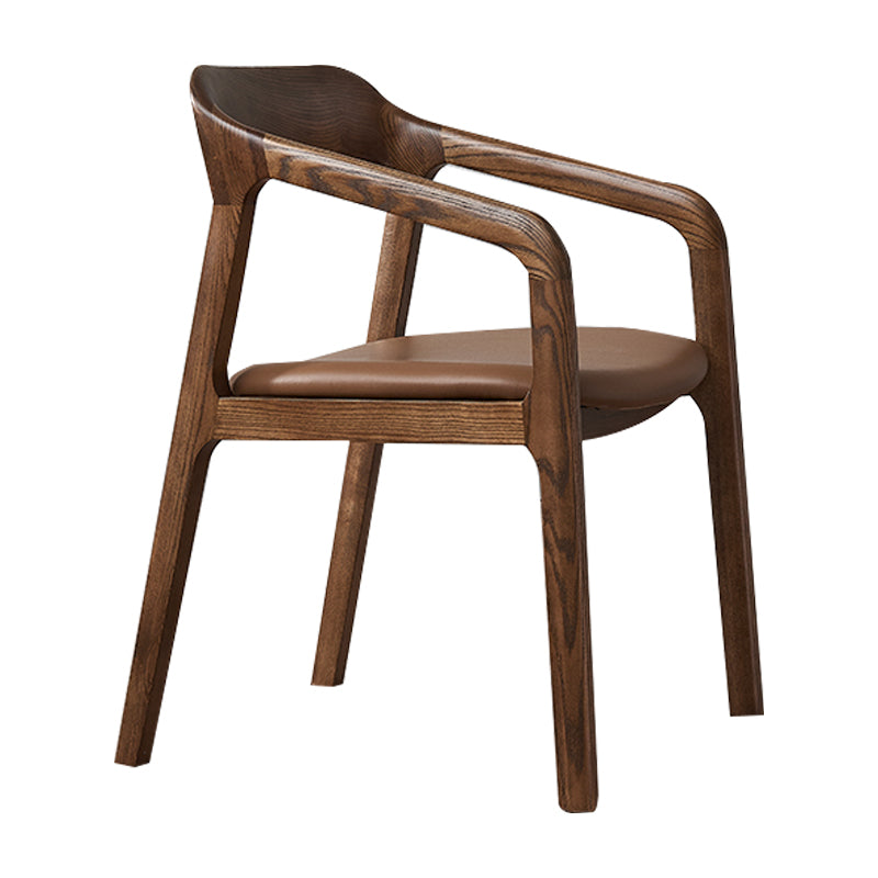 Ensemble de chaises en bois de frêne de style traditionnel, fauteuils de cuisine à dossier ouvert