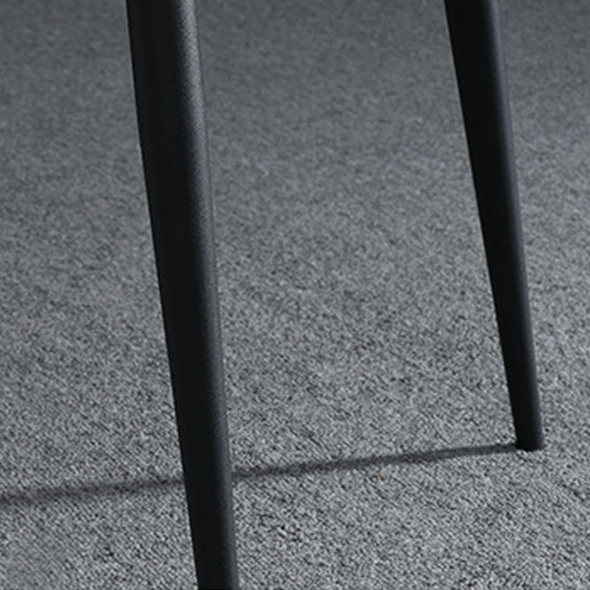 Sillas de comedor tapizadas sin brazos de estilo industrial Sillas de comedor con respaldo sólido (juego de 2)