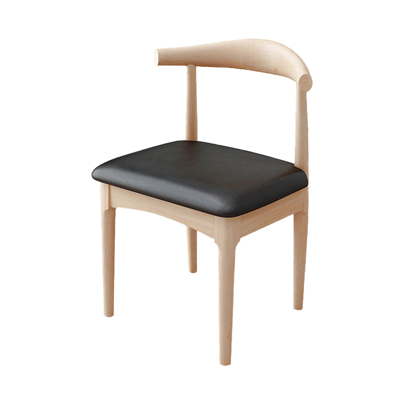 Chaise de salle à manger de style traditionnel, chaise simple latérale sans accoudoirs de cuisine avec pieds en bois