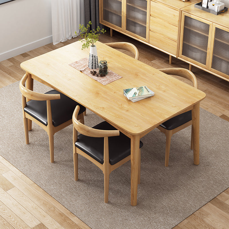 Silla de comedor de estilo tradicional, silla individual lateral sin brazos de cocina con patas de madera