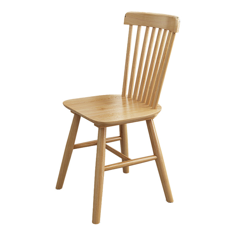 Chaise de salle à manger de style traditionnel, chaise simple latérale sans accoudoirs de cuisine avec pieds en bois