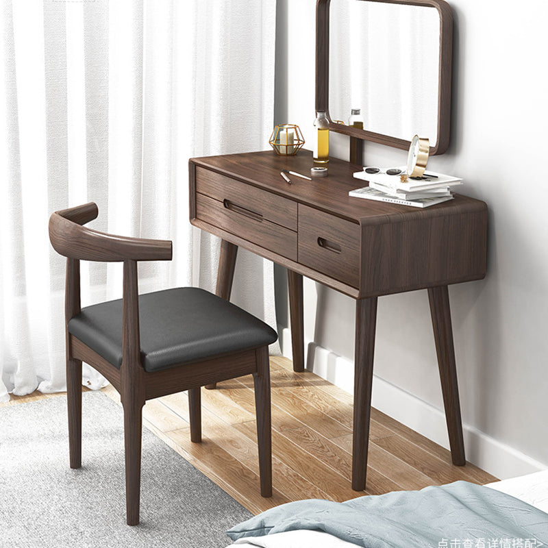 Silla de comedor de estilo tradicional, silla individual lateral sin brazos de cocina con patas de madera