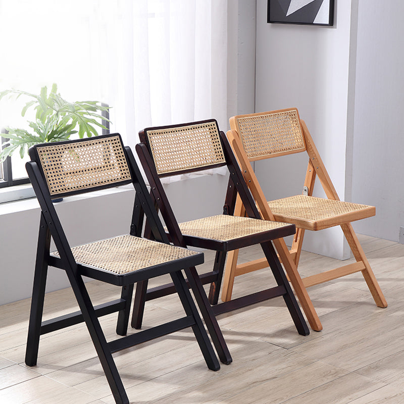 Traditional Style Dining Chair Kitchen Armless Single Dining Side Chair with Wooden Legs