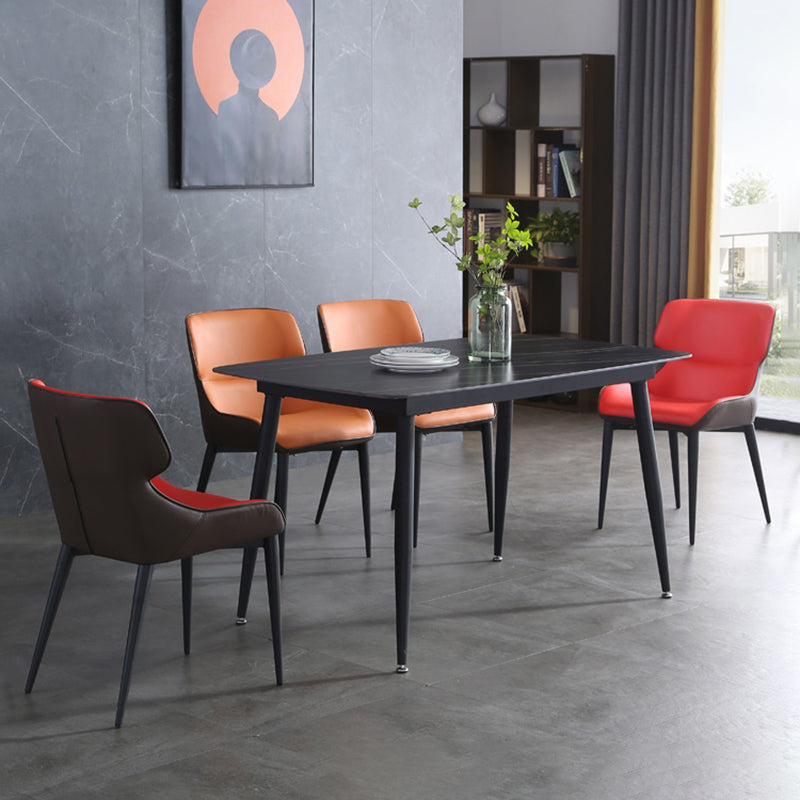Esszimmerstuhl aus Metall im Industriestil mit Ohrensesseln (2er-Set)